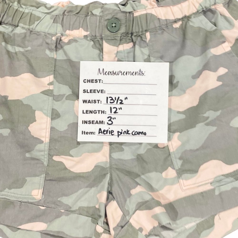 Aerie Pink Camo Shorts, Size Small - Picture 6 of 7